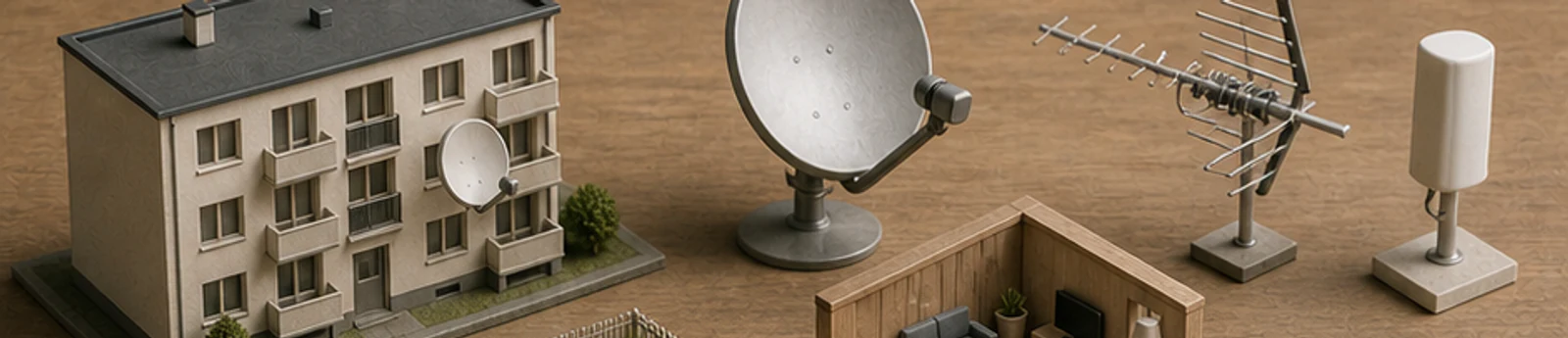 Editoriales Mietex26-Motiv zu Satellitenschüssel und Außenantennen – Grundlagen