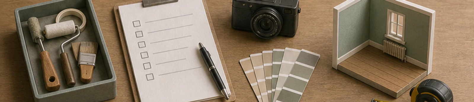 Editoriales Mietex26-Motiv zu Schönheitsreparaturen im Mietvertrag – Checkliste